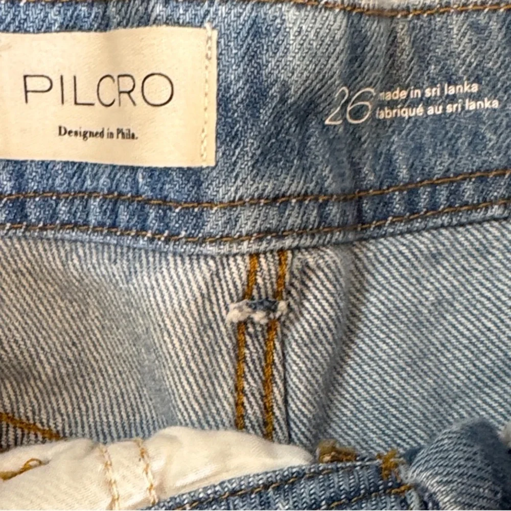 Pilcro Light Blue Denim Bermuda Shorts - Picture 2 of 4